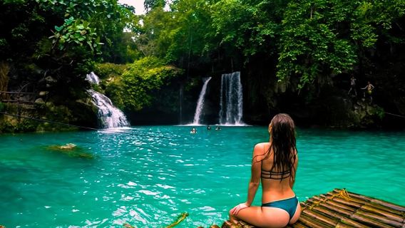 Départ de Cebu : Excursion d'une journée à l'aventure dans la gorge de Badian et aux chutes de Kawasan|Aller-retour avec transfert