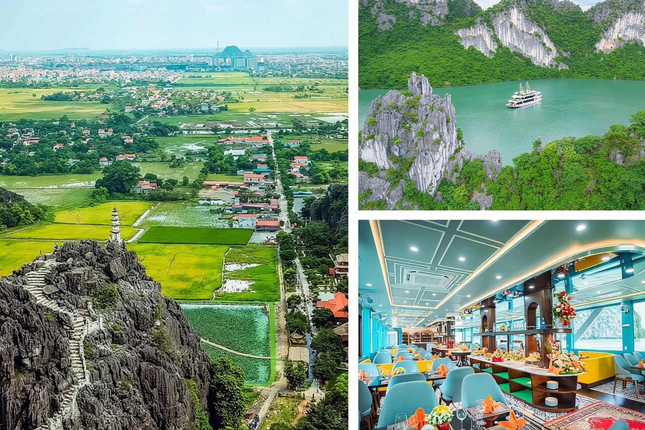 Ausgezeichnete All-inclusive-Tageskreuzfahrt in der Halong-Bucht ab Hanoi