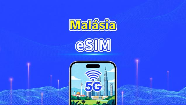 eSIM da Malásia | 5G/4G | Pacote diário/de dados | Dados de alta velocidade | Dia natural | 1-30 dias | Código QR