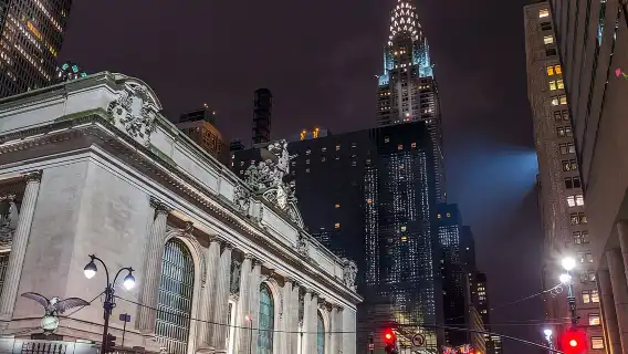 New York Night Tour: Open Top Bus Tour by TopView