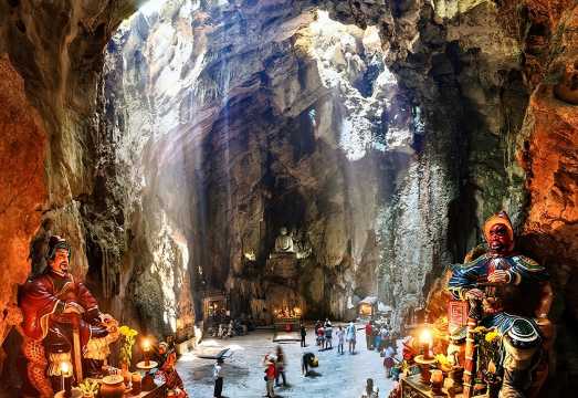 Mystical Marble Mountains & Monkey Mountain with Am Phu Cave Adventure