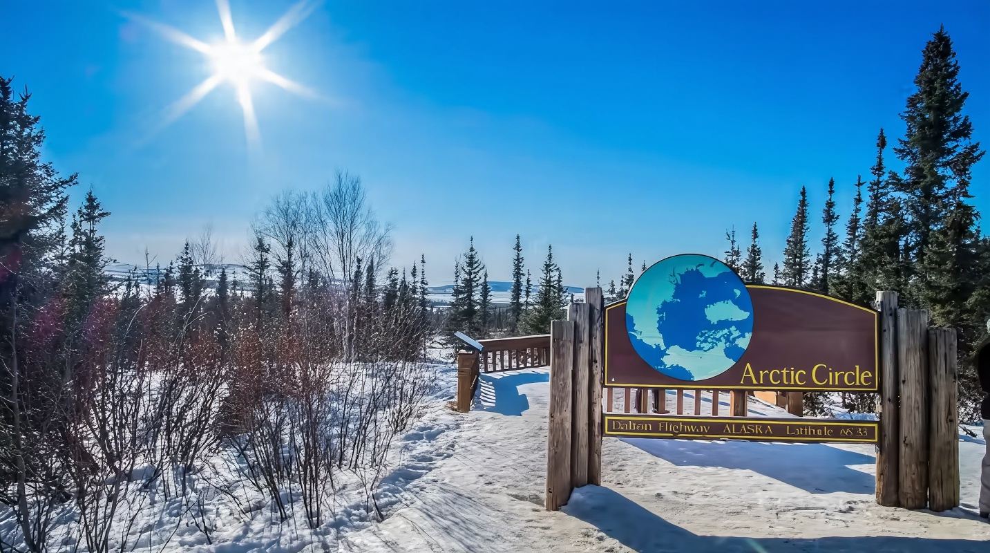 Excursión de un día al Círculo Polar Ártico en Fairbanks, Alaska, EE. UU. [Ida y vuelta en coche]