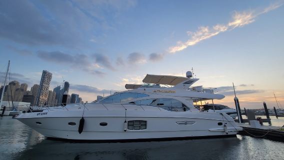 【杜拜遊艇出海】杜拜港63英尺Majesty豪華遊艇包船出海