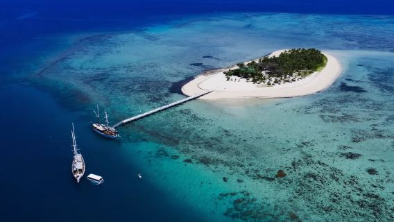 perjalanan satu hari ke Pulau Tivua dengan Captain Cook Cruises, Fiji