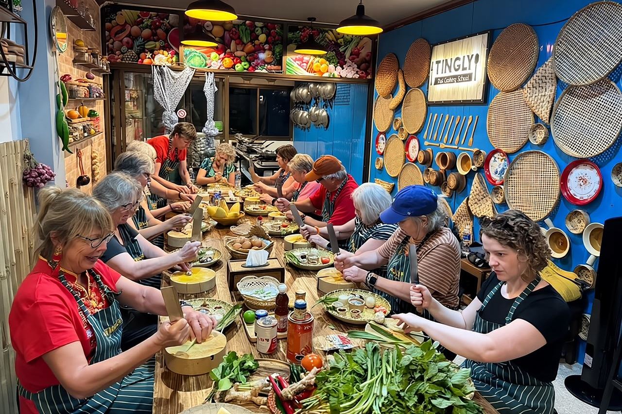 Thai cooking class experience in Bangkok with Tingly Thai cooking school