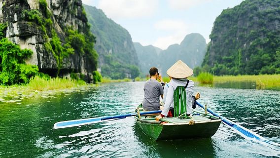 Ninh Binh Full-Day Tour Hoa Lu Tam Coc Cycling, Boat,Buffet Lunch