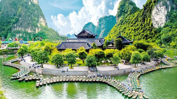1-tägige Luxustour nach Ninh Binh: Bai Dinh und Trang An mit Mittagessen
