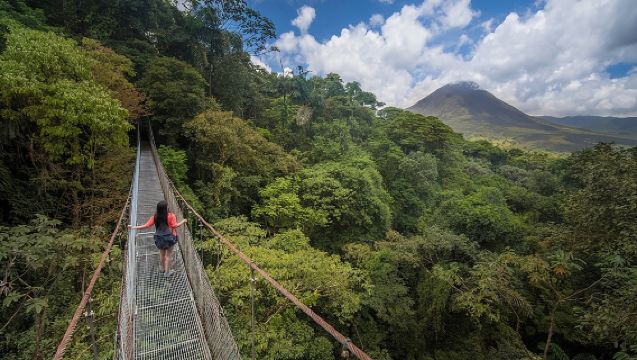 Visite des Ponts Suspendus de Mistico avec Déjeuner et Sources Chaudes
