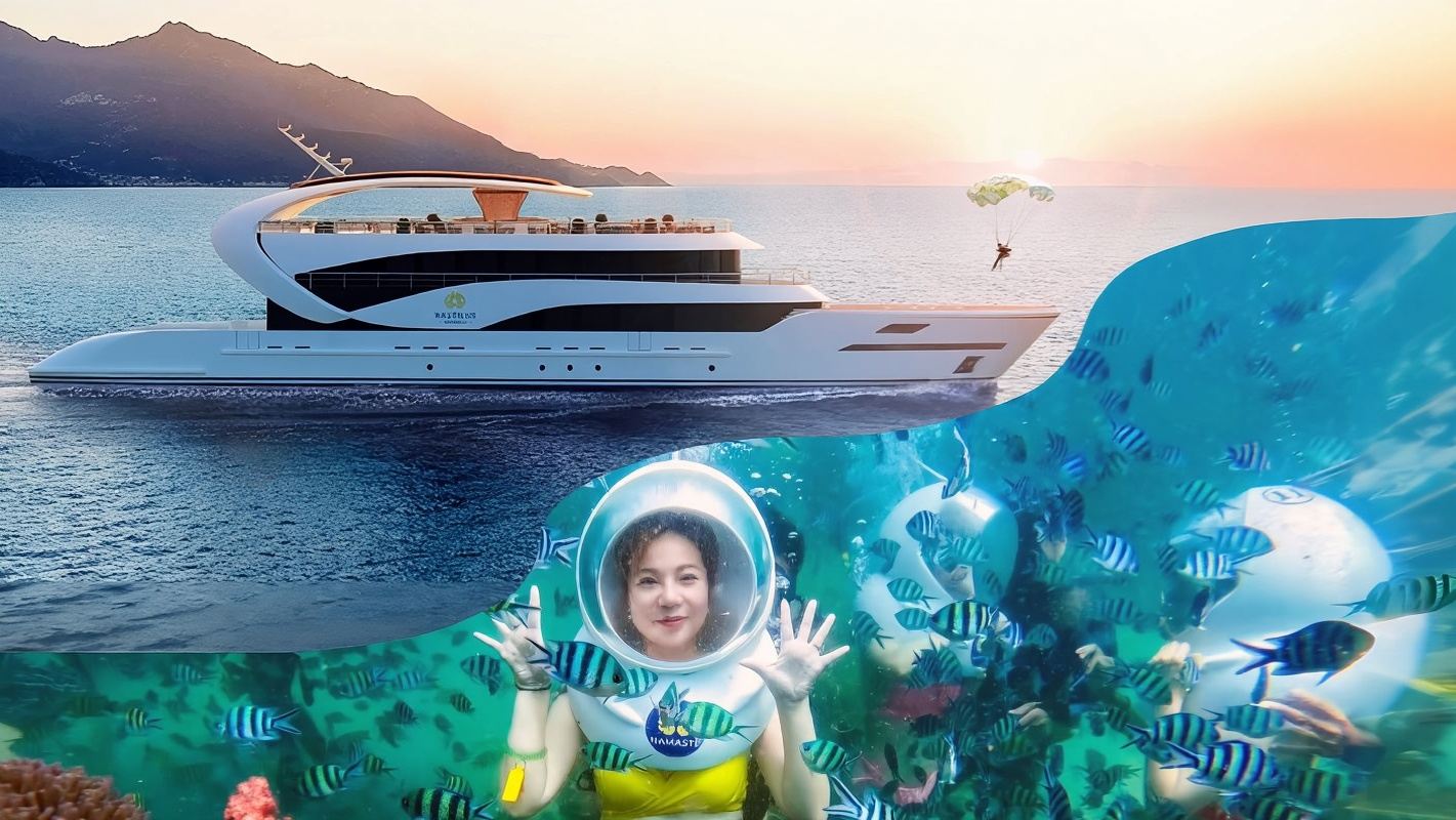 Phu Quoc Namaste Coral Park yacht sightseeing + underwater walking