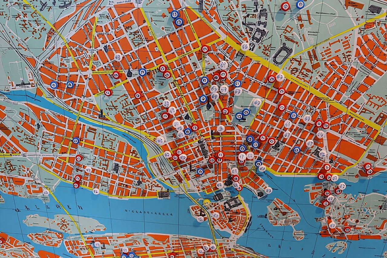Walking tour through Stockholm spy city