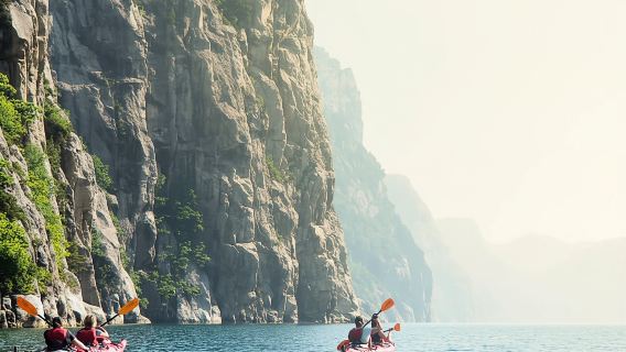 스타방에르: Lysefjord 카약 사파리(폭포 및 설교단 바위)
