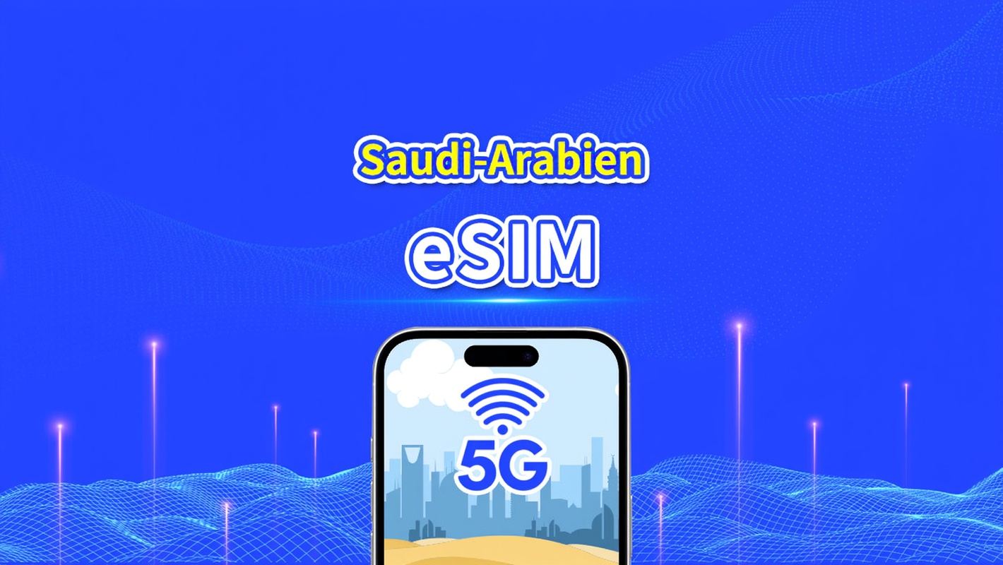 Saudi-Arabien eSIM | 5G/4G | Tägliches/Gesamtdatenpaket | 1-30 Tage | 24-Stunden-Abrechnung | QR-Code