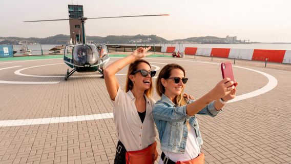 Esperienza in elicottero a Lisbona (ammira il Cristo Re, la Torre di Belém e il Monastero dos Jerónimos dall'alto)