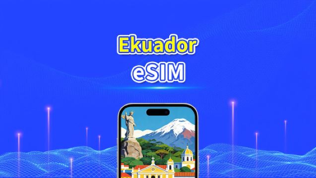 eSIM Ekuador | 4G | Paket Data Harian/Total | 1–30 hari | Penagihan 24 Jam | Kode QR