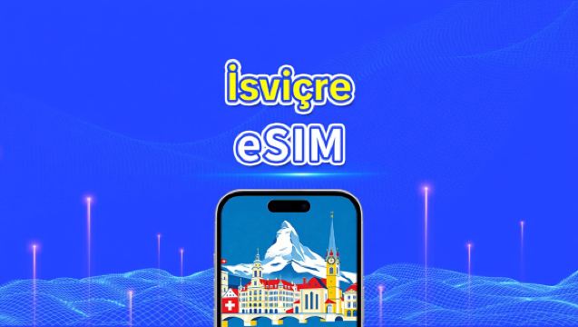 İsviçre eSIM | Yüksek Hızlı İnternet | 5G/4G | Günlük Paket/Veri Paketi | 24 Saat | 1-30 Gün | QR Kodu