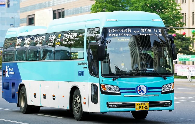 Incheon airport - Seoul city K-Limousine airport bus ticket