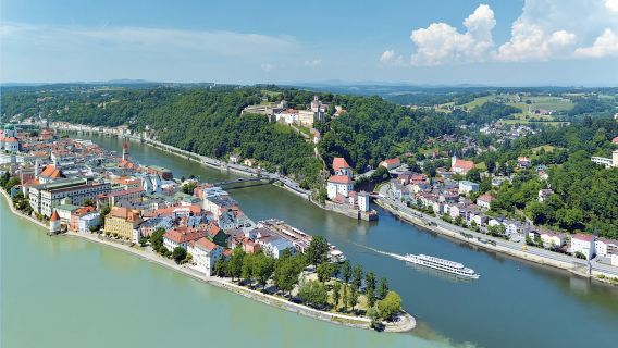 พาสเซา: ทัวร์ไฮไลท์เมืองลอยน้ำบนแม่น้ำดานูบและอินน์