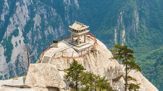 【華山景區官方店】華山一日遊+免升頭等艙+登山禮包+可選小團