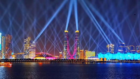 錢塘江遊船(濱江碼頭)夜遊【 賞城市夜景燈光秀錢塘江璀璨】