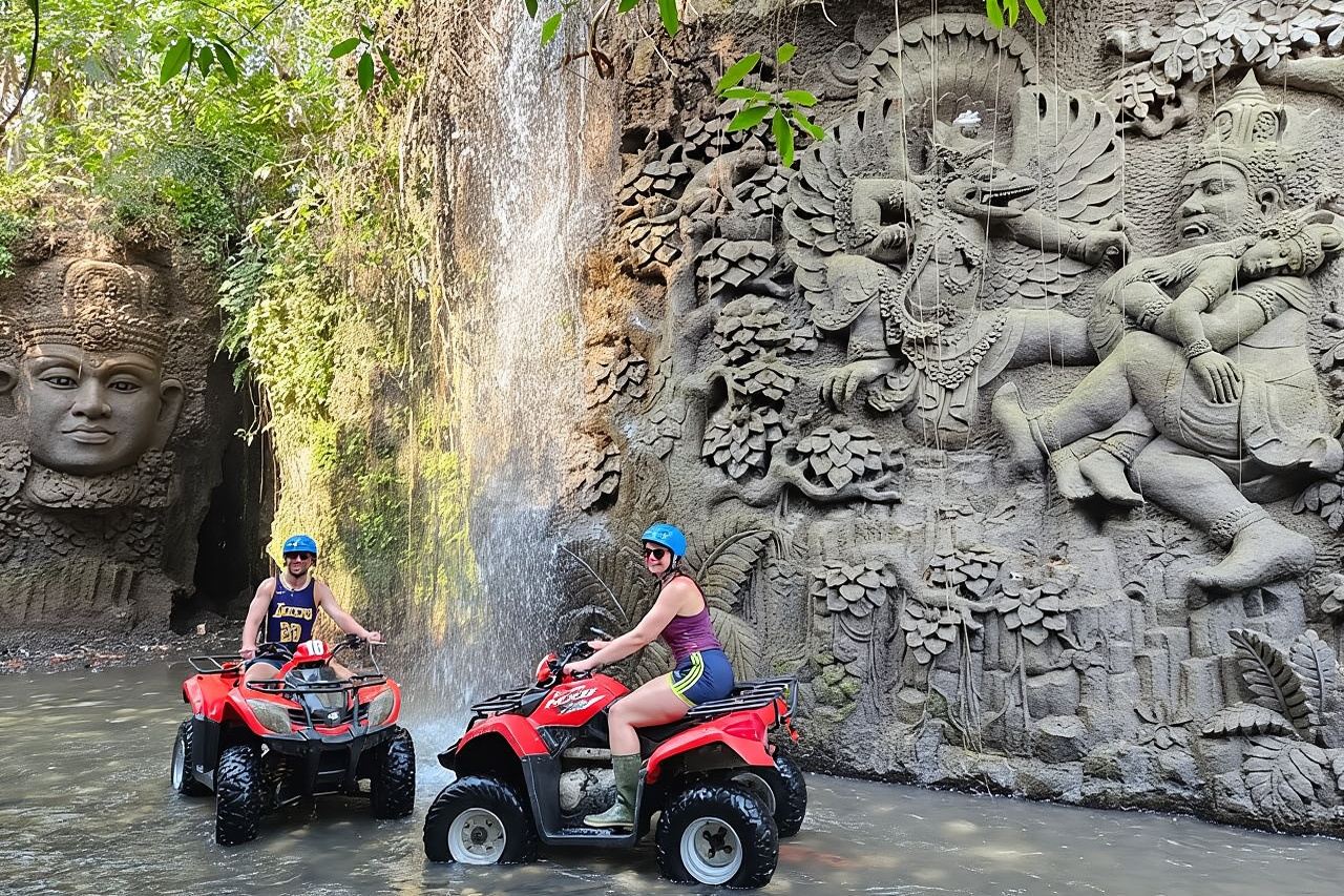Ubud ATV Quad Bike and Snorkeling at Blue Lagoon Beach