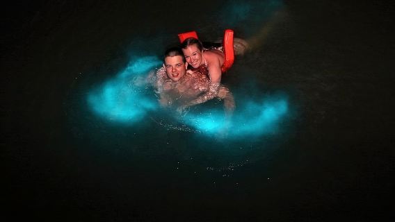 Mystic Luminescent Lagoon Night Cruise & Swim in Jamaica