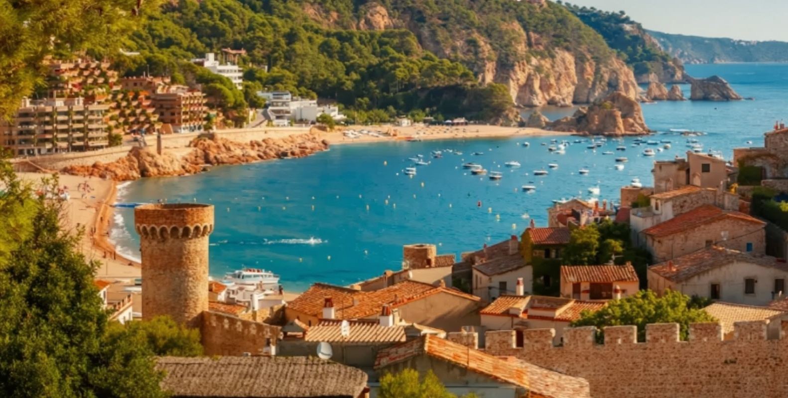 巴塞隆納一日遊：濱海托薩+布拉內斯+提比達波山【共乘包車可選