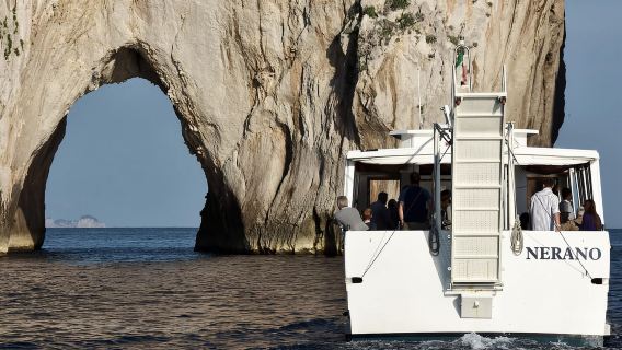 Da Sorrento/Nerano: Crociera all'Isola di Capri con Guida a Bordo