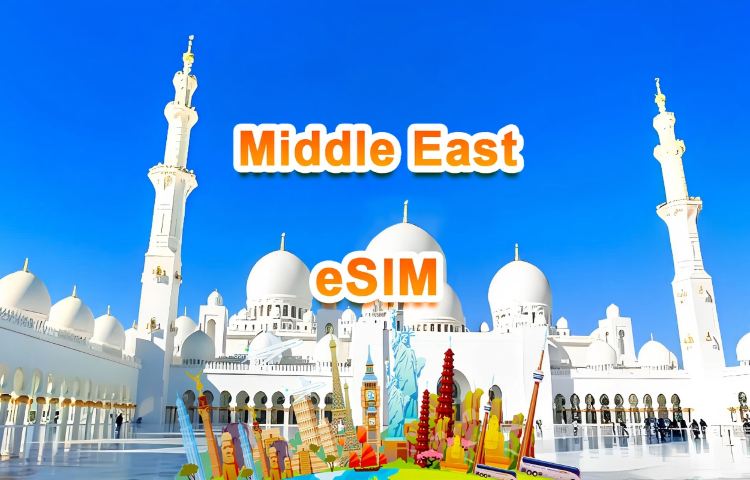 eSIM 4G/5G Medio Oriente | Pacchetto giornaliero/Pacchetto totale | 1 GB/giorno - totale 30 GB | 1-30 giorni | Sistema 24 ore su 24 | QR code