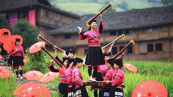 Tour por las terrazas de arroz de Longji y los pueblos de Huangluoyao/Ping'an