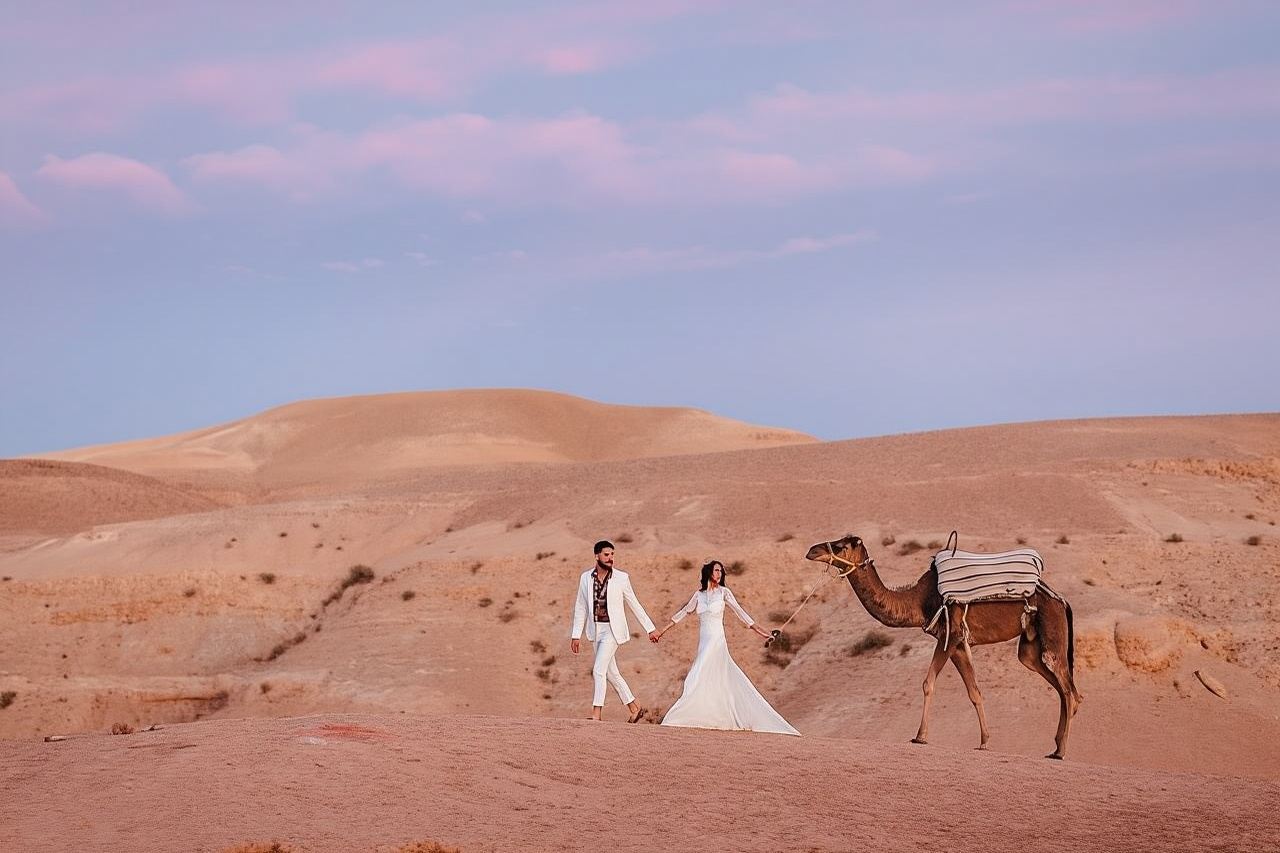 Mountains And Agafay Desert & 3 Valley & Berber Villages with Camel Rid