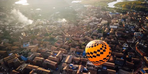 雲南普者黑熱氣球飛行體驗 日出觀光高空自由飛行 雲南周邊遊