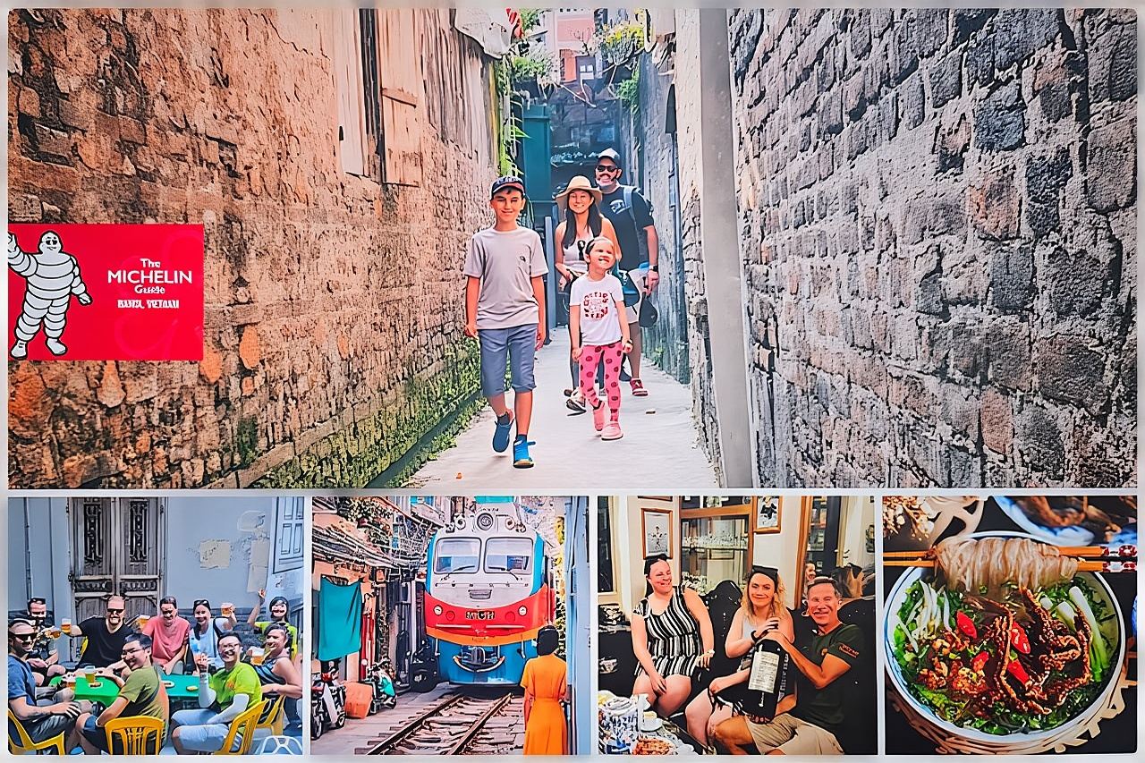Hanoi Michelin Star Walking Food Tour & Train Street