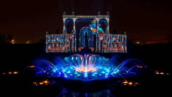 Dari Delhi: Pameran Akshardham dan Pertunjukan Air Sahaj Anand
