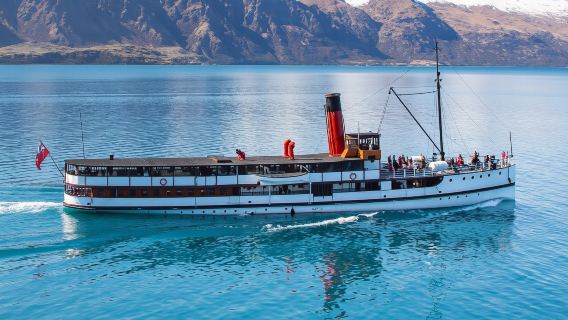 Viaje a Nueva Zelanda Queenstown TSS Barco de vapor con opción de visita a granja/paseo a caballo y almuerzo/cena
