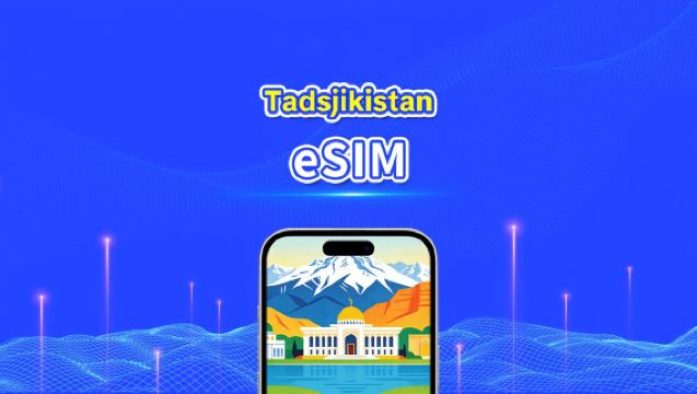 Tadsjikistan eSIM | 4G | Højhastighedsdata | Daglig pakke/datapakke | 24 timer | 1-30 dage | QR-kode
