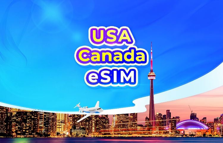 United States/Canada 5G eSIM | Daily Plan/Data Package | 1-30 Days | 24-Hour Billing | QR Code (Excluding Guam & Saipan)