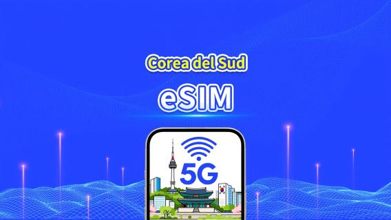 Corea del Sud 5G eSIM | Copertura multirete eSIM 5G | Pacchetto dati giornaliero/totale | 1–30 giorni | Fatturazione per giorno solare | QR Code