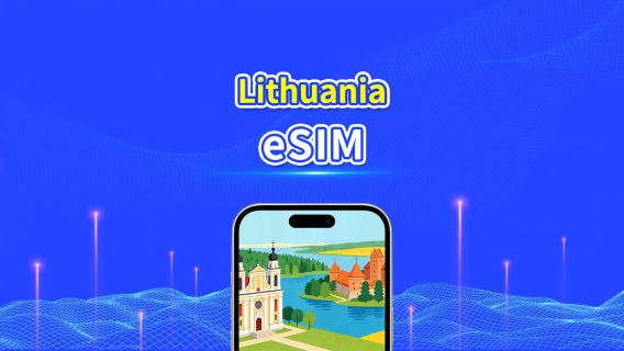Lithuania eSIM | High-Speed Data | 5G/4G | Daily/Data Package | 24-Hour | 1-30 Days | QR Code