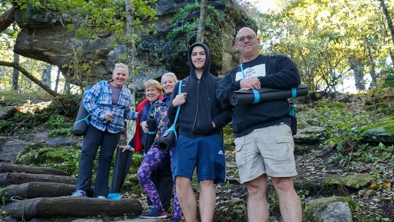 Asheville: Yoga on a Mountain Hike