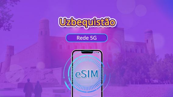 Uzbequistão eSIM 5G | Suporte para Google Maps/TikTok | Pacote diário/de dados | 1-30 dias | Cobrança por 24 horas | Código QR