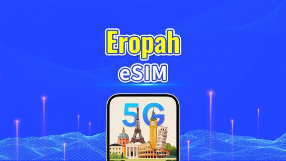 Eropah 5G eSIM  | Menyokong AI & TikTok Sepenuhnya | Pelan Data Harian/Jumlah | 1–30 Hari | Pengebilan 24 Jam | Kod QR