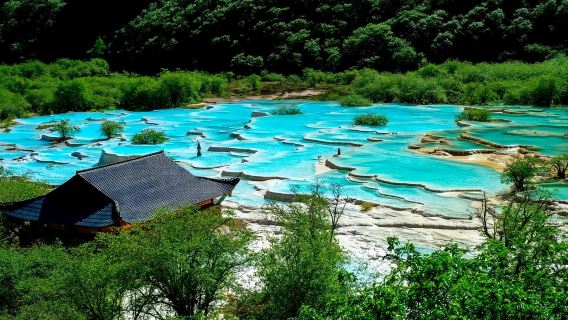 黃龍風景名勝區一日遊包車可九黃機場/黃龍九寨站/九寨溝出發