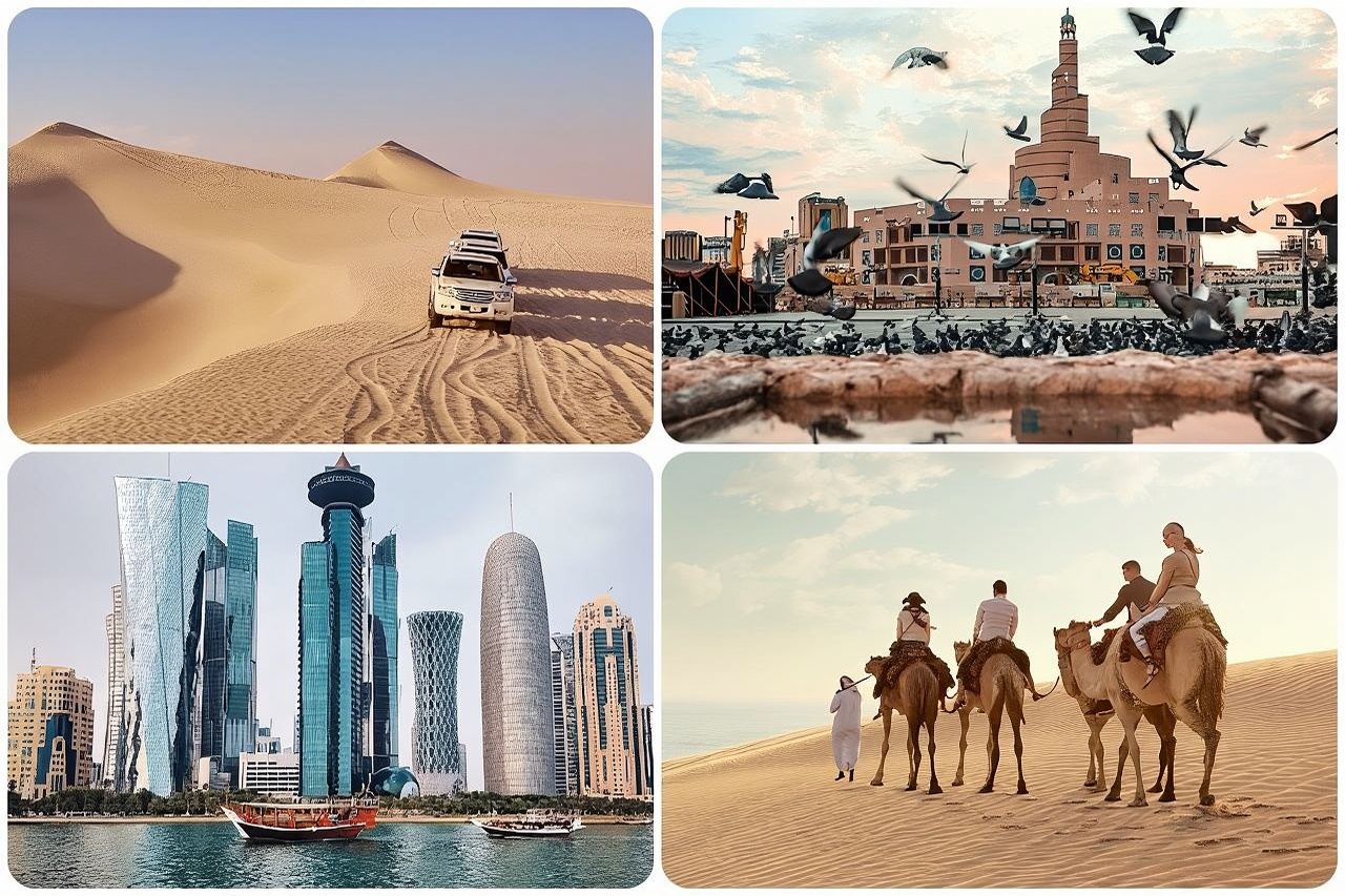 Doha: Combo City Tour & Desert Safari with Pickup drop-off
