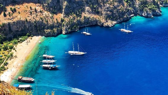 Bootsfahrt ins Schmetterlingstal von Ölüdeniz mit Mittagsbuffet