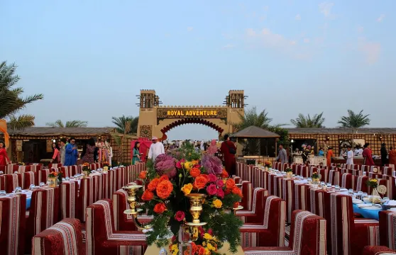 豪華紅沙丘露營+燒烤晚餐+豪華營地+滑沙（可選四輪電單車）