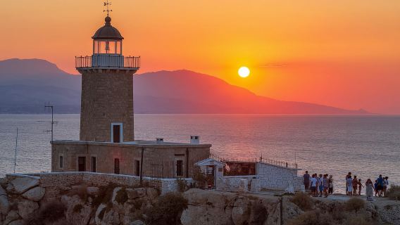 Athena: Danau Vouliagmeni Corinthia, Matahari Terbenam Heraion & Berenang