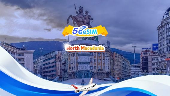 North Macedonia 5G eSIM|Daily Package/Total Package|3GB/day - Total 30GB|1–30 days|24-hour|QR code