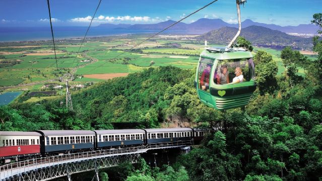凱恩斯庫蘭達雨林小鎮+熱帶雨林自然公園一日遊【火車/纜車】