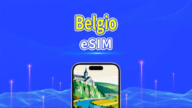 eSIM Belgio | 5G/4G | Dati ad alta velocità | 24 ore | 1-30 giorni | Codice QR