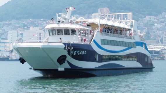 Tarjeta de embarque para el crucero Jagalchi de Busan